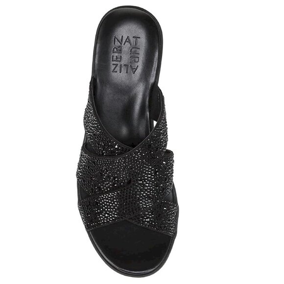 Naturalizer® Rowena 2 Sandals Black Wedges Women's Size 8W New in Box - Picture 7 of 9